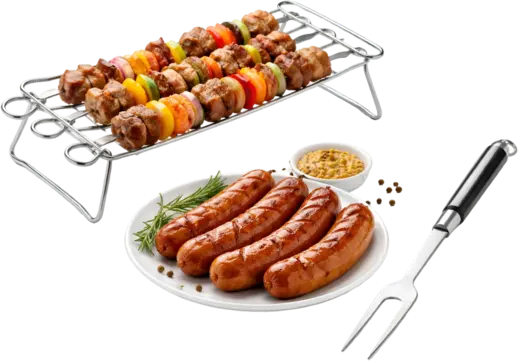 Шашлык, колбаски