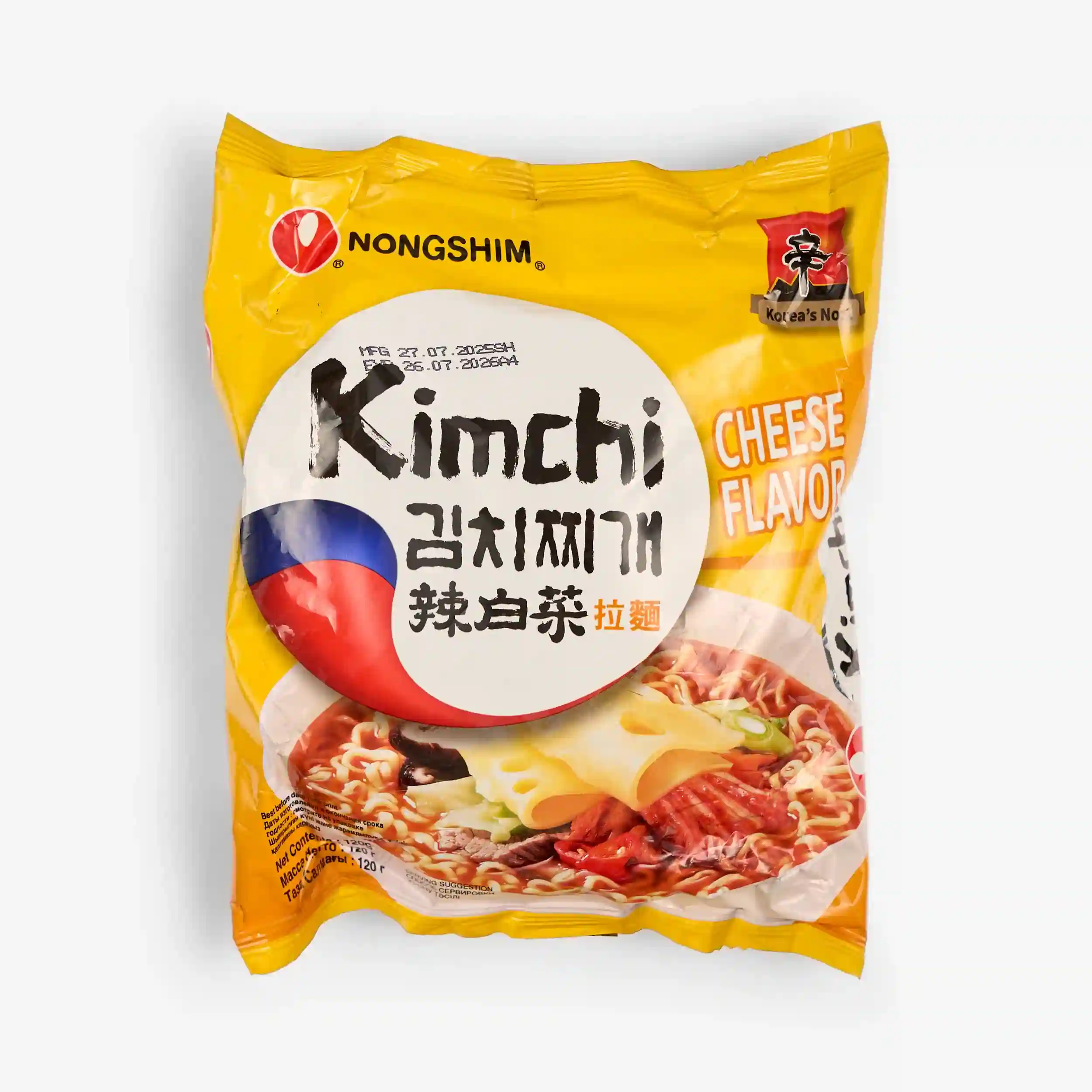 Лапша Nongshim кимчи сыр рамен 120 г