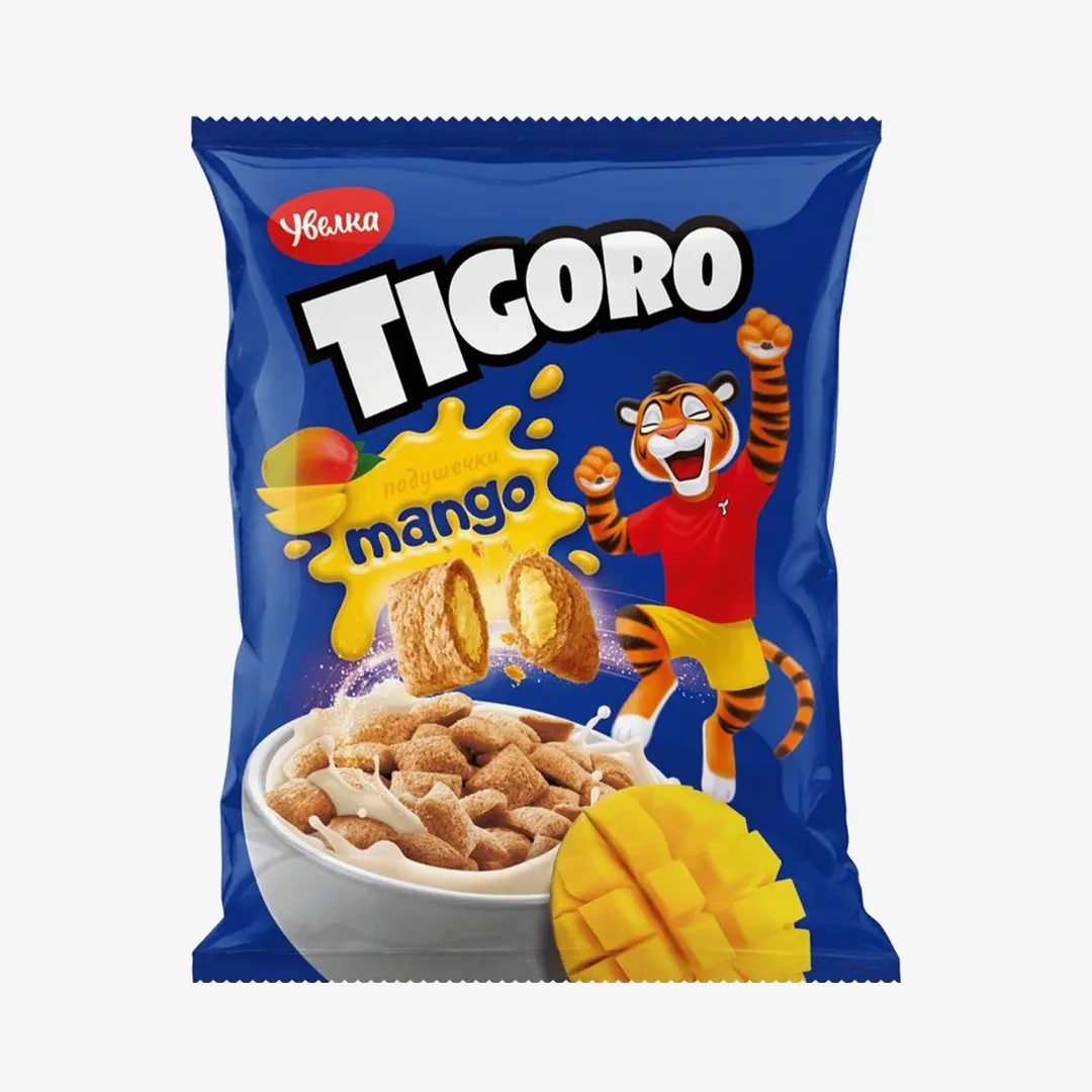 Подушечки Увелка Tigoro мультизлаковые, манго, 90г