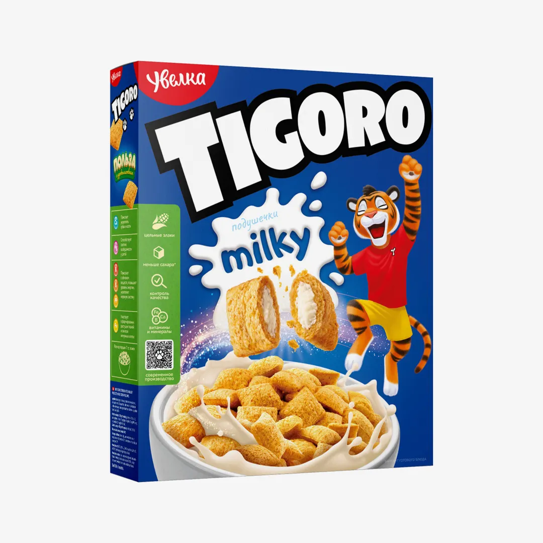Подушечки Увелка Tigoro молочно-кремовые, 235 г