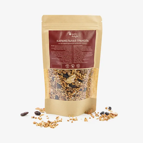 Гранола Organic delight карамельная, 200 г