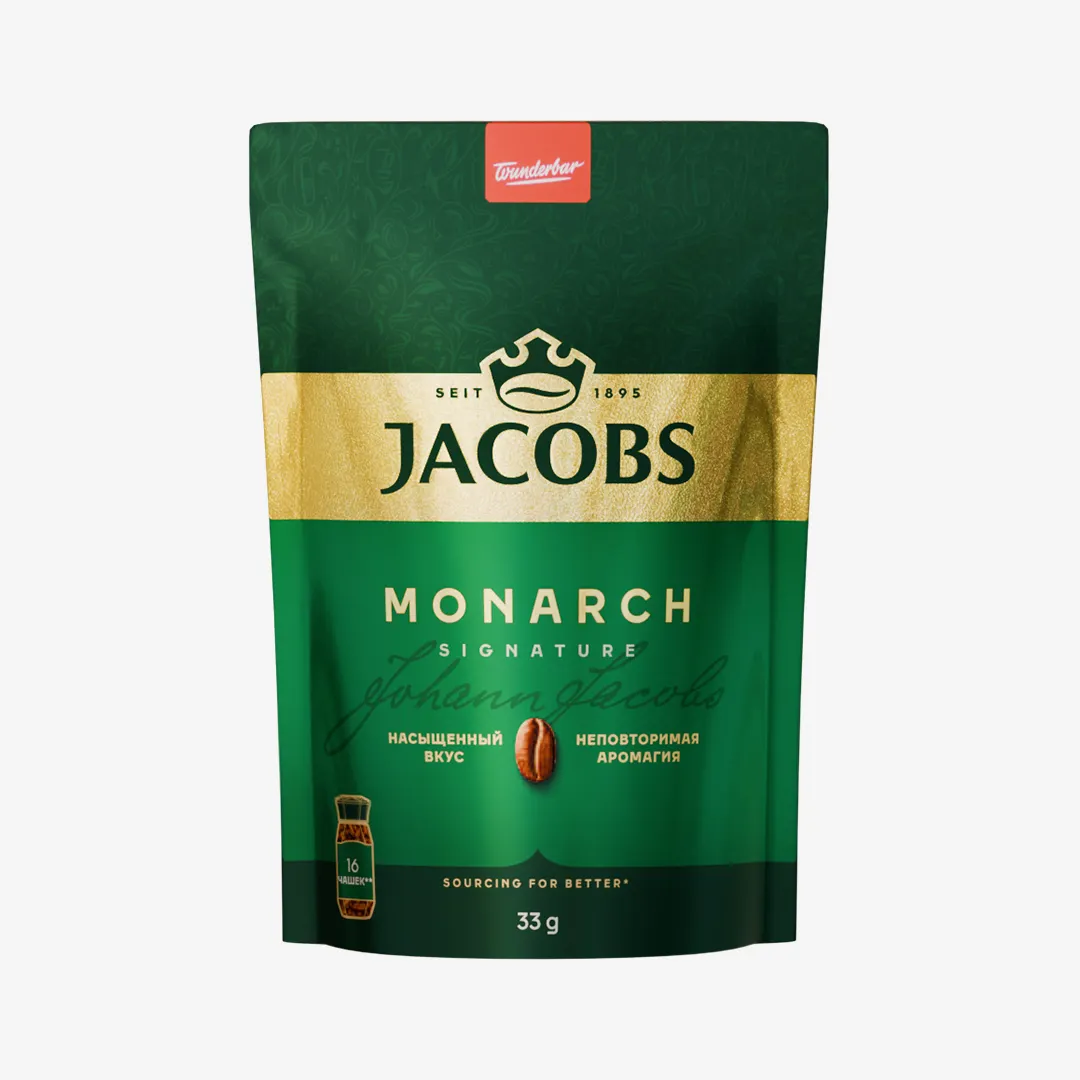 Кофе Jacobs Monarch растворимый сублимированный 33 г
