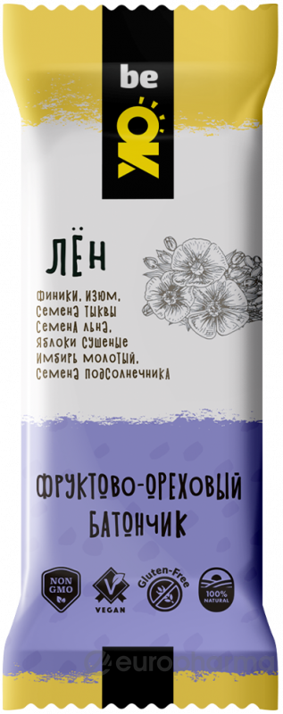Bio Elite батончик фруктово- ореховый Ве Ок лен 1 шт