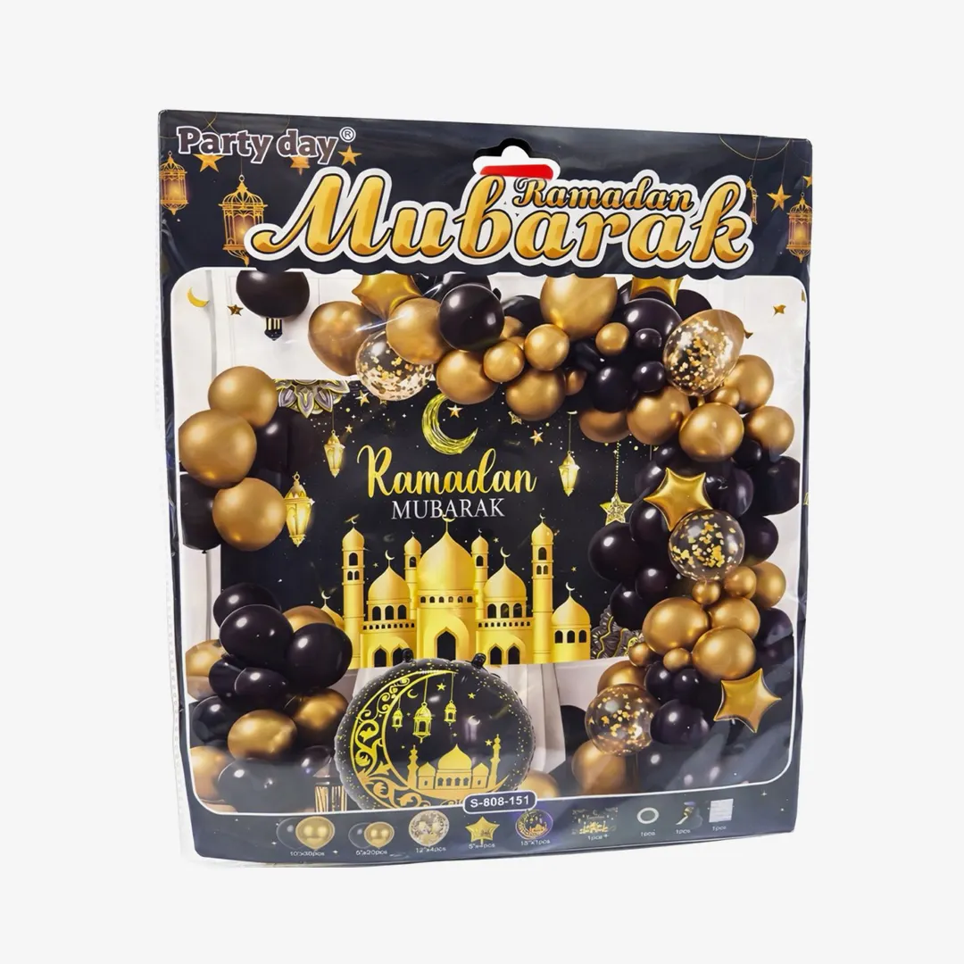 Набор Vualya_decor ramadan mubarak для фотозоны, черный