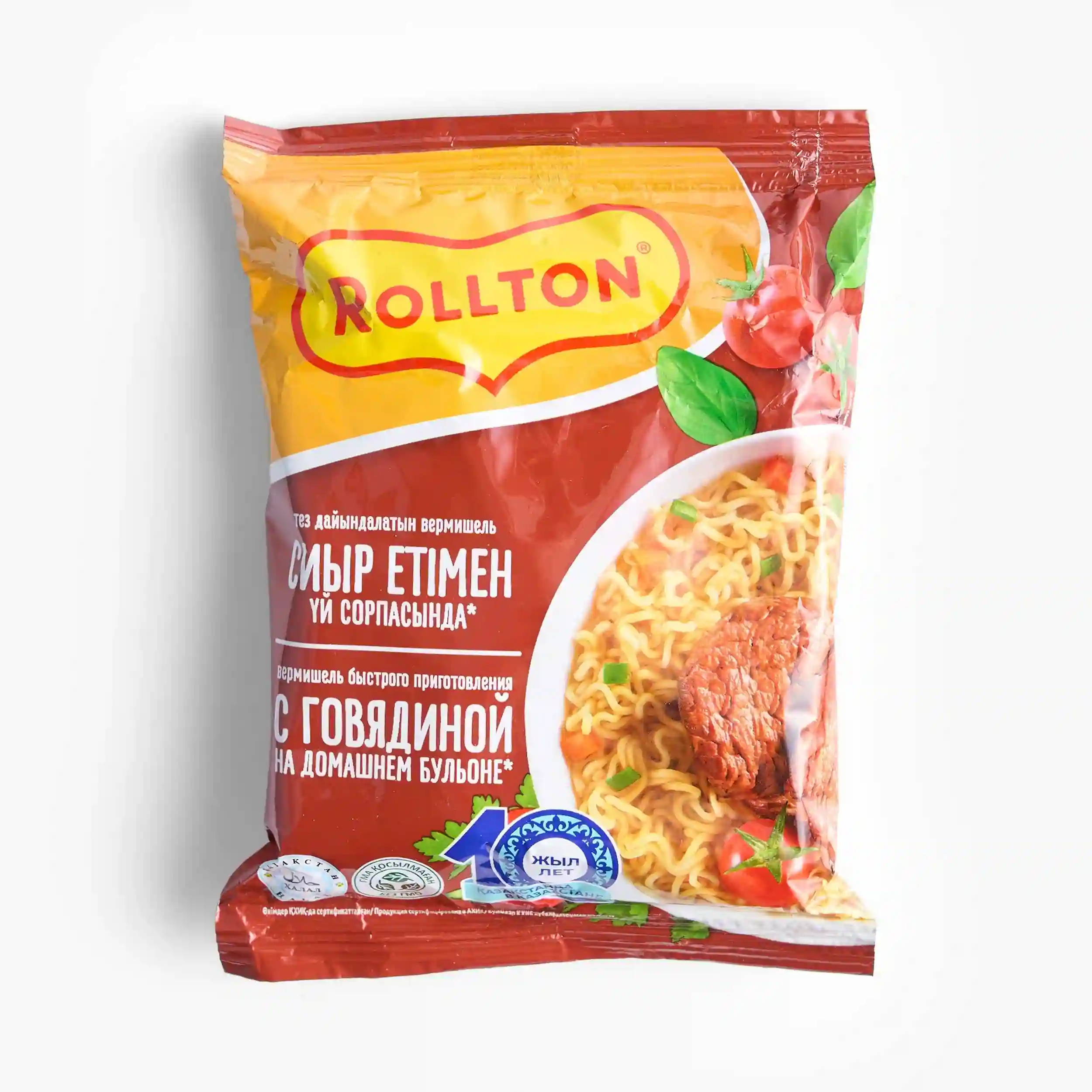 Лапша Rollton со вкусом говядины, 60 г