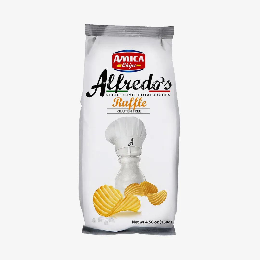 Чипсы Amica Chips Alfredos картофельные рифленые, 130 г