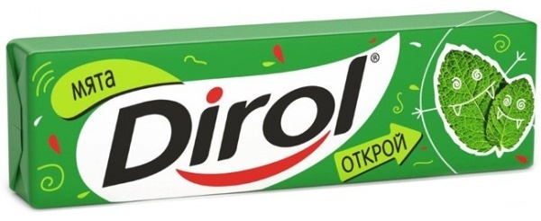 Жевательная резинка Dirol Мята 10 шт