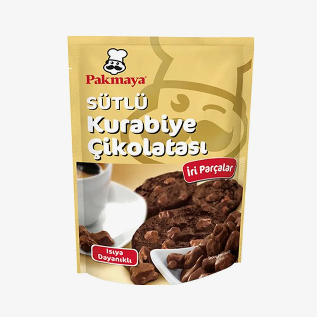 Шоколад Pakmaya молочный с кусочками печенья, 90 г
