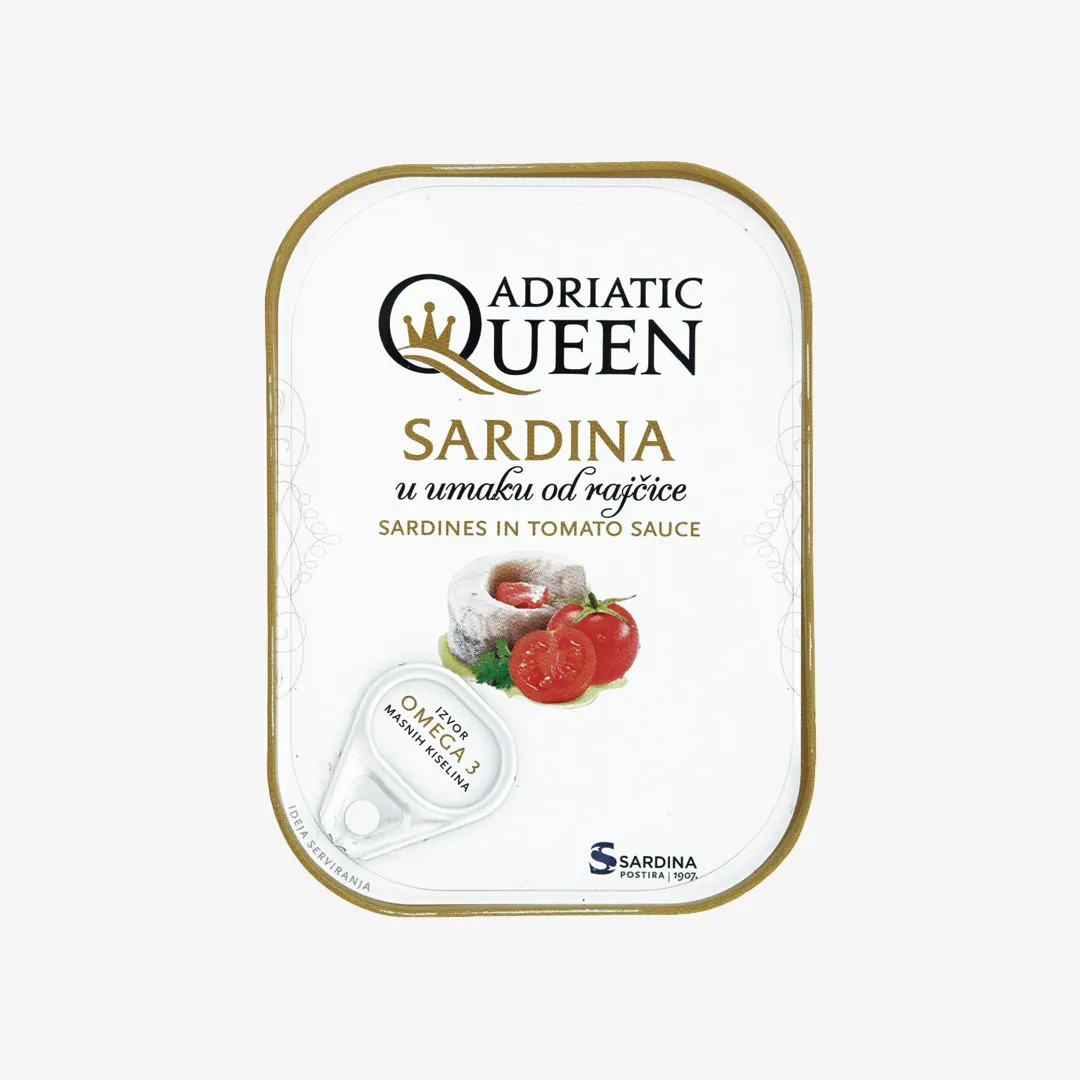 Сардины Adriatic Queen в томатном соусе 105 г