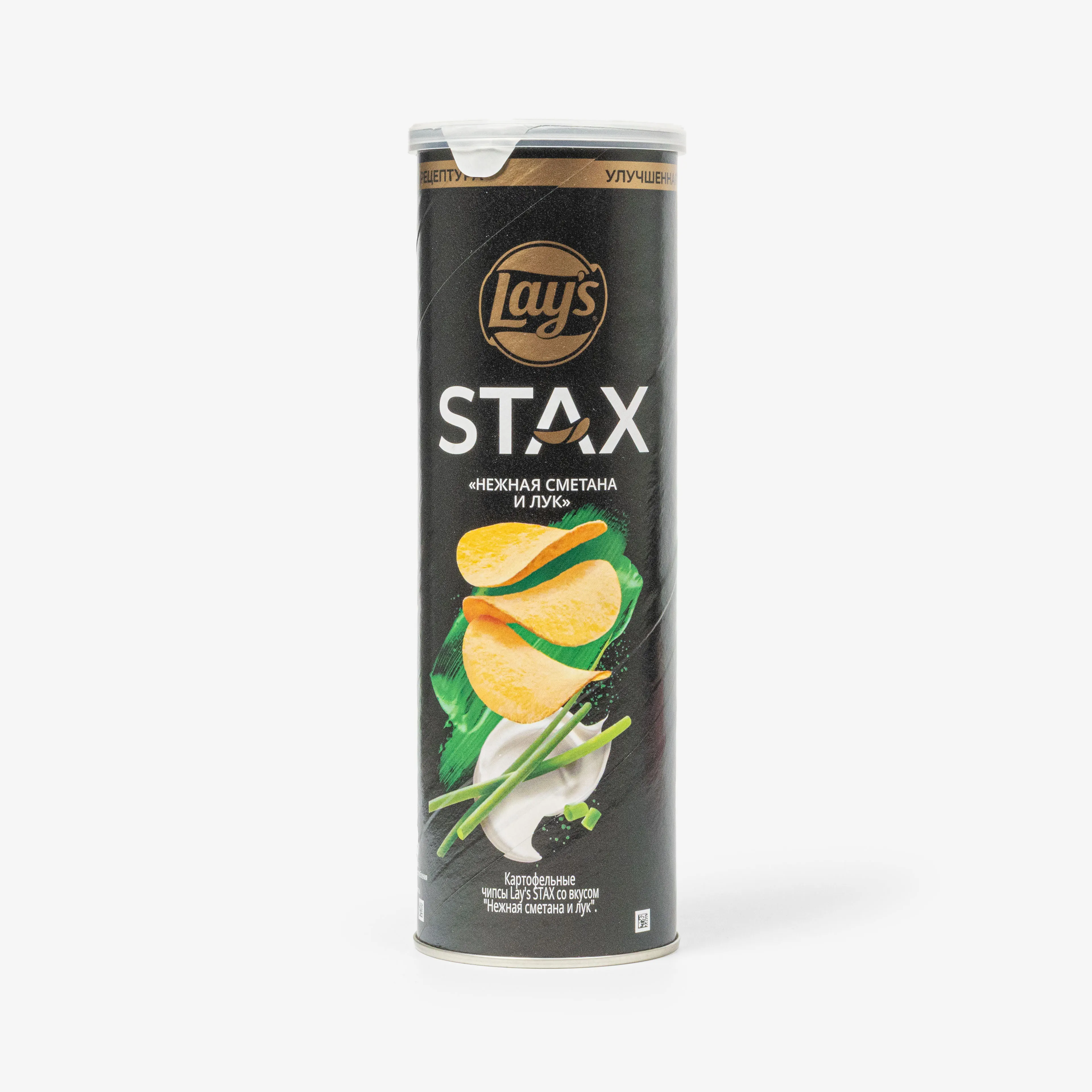 Чипсы Lay’s Stax со вкусом сметаны и лука, 140 г