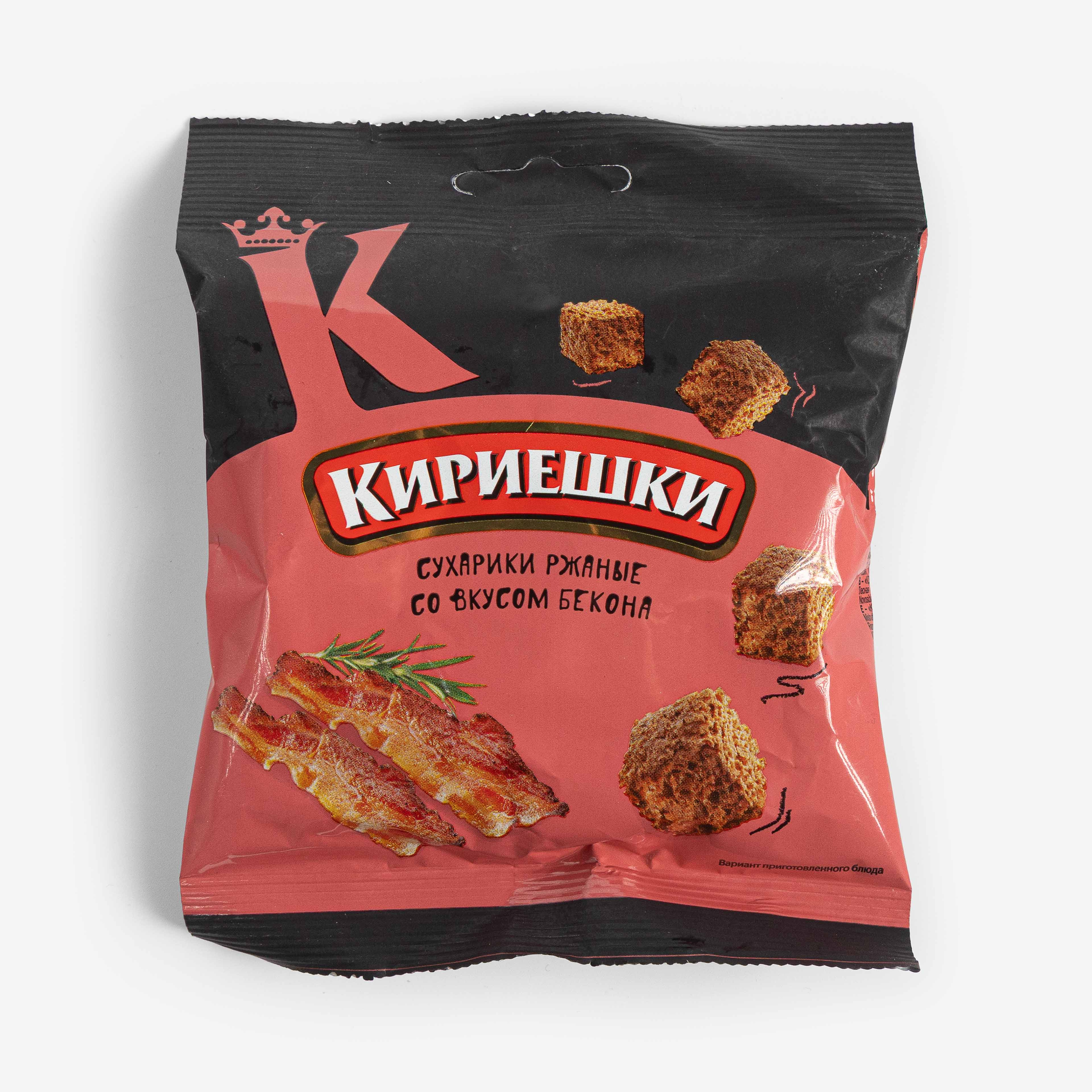 Сухарики Кириешки ржаные со вкусом бекона, 40 г
