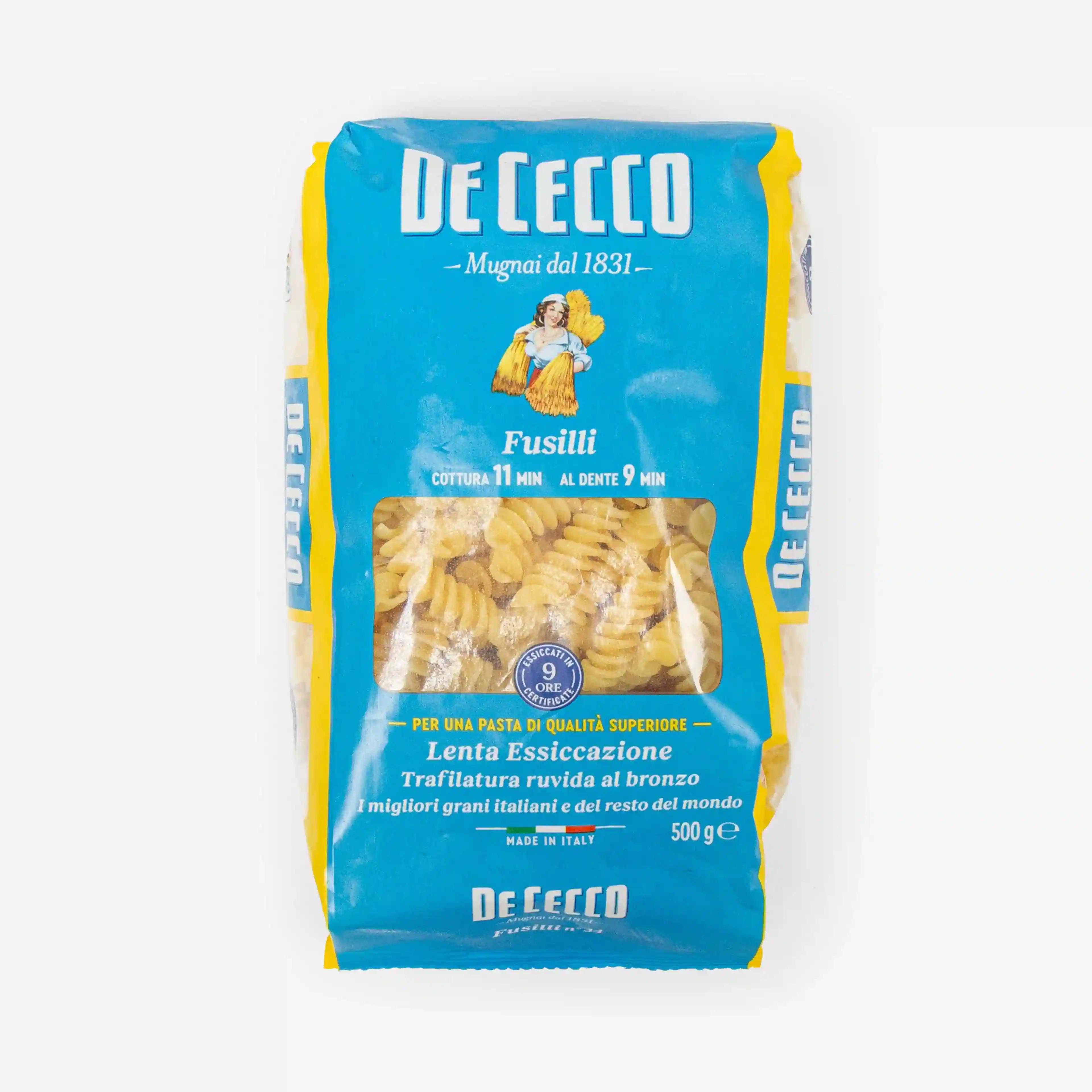 Макароны De Cecco Fusilli 34, 500 г