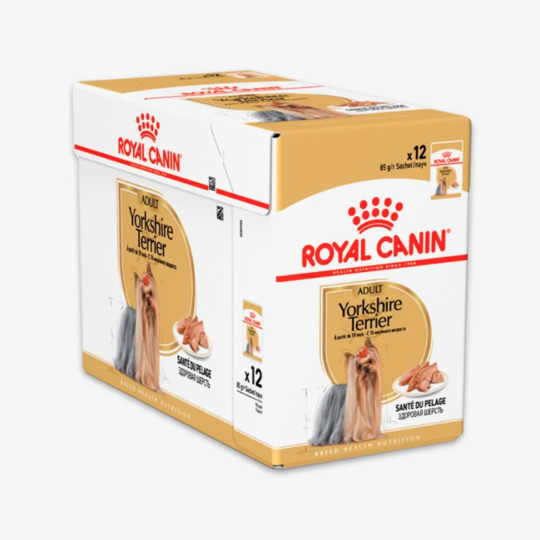 Влажный корм Royal Canin Yorkshire Terrier Adult для собак породы йоркширский терьер 85 г 12 шт