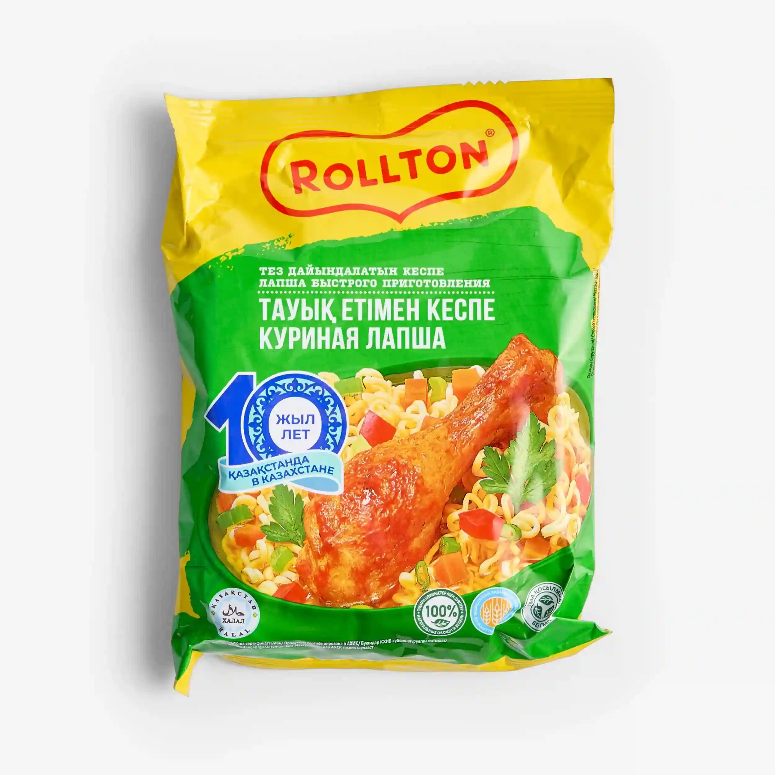 Лапша Rollton быстрого куриная по-домашнему, 85 г