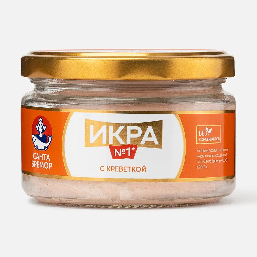 Икра Санта Бремор с креветкой 180 г