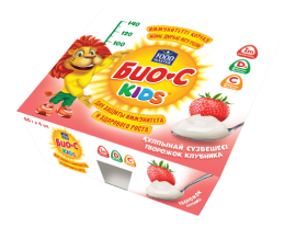 БИО-C KIDS творожок Клубника 4,0%