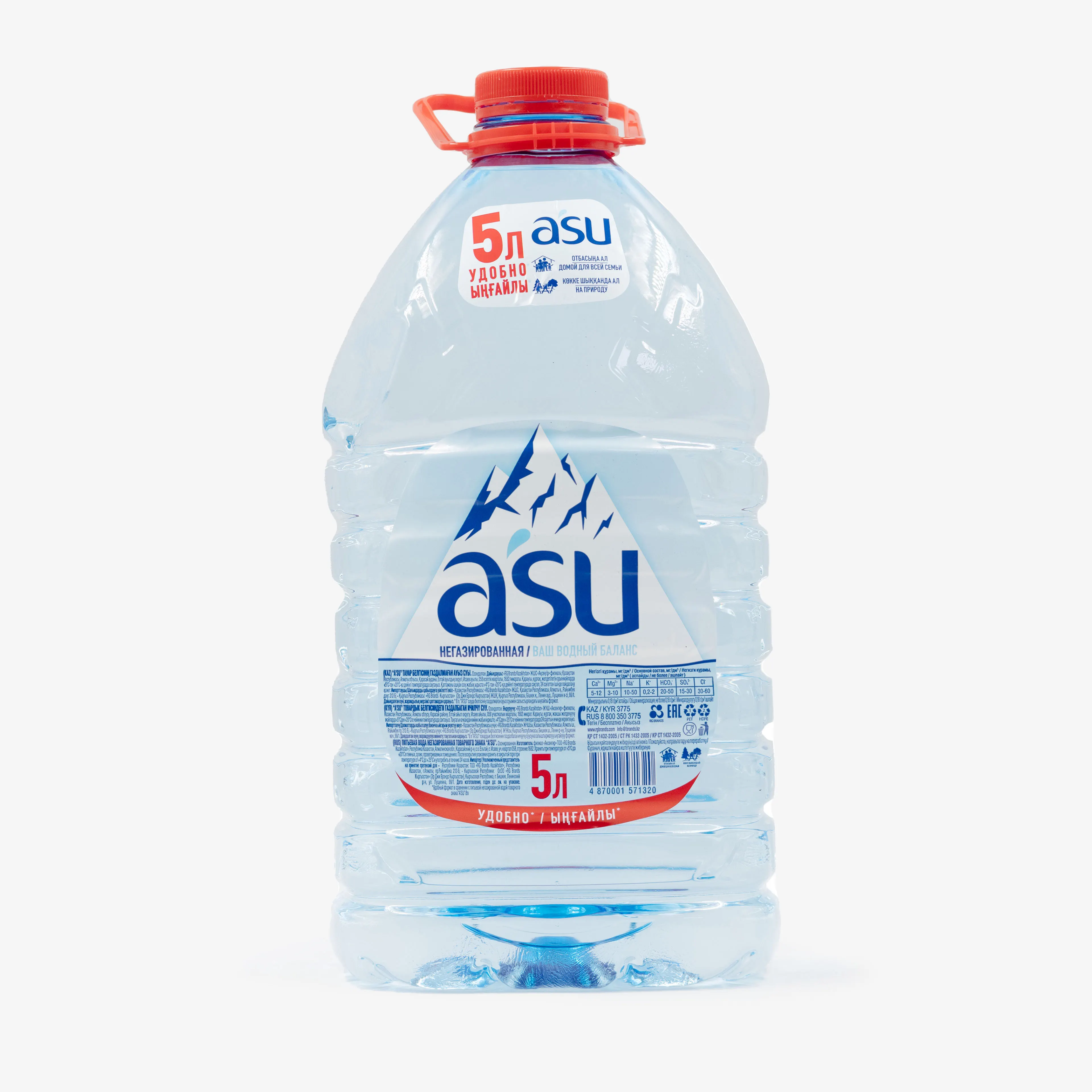 Вода Asu негазированная 5 л