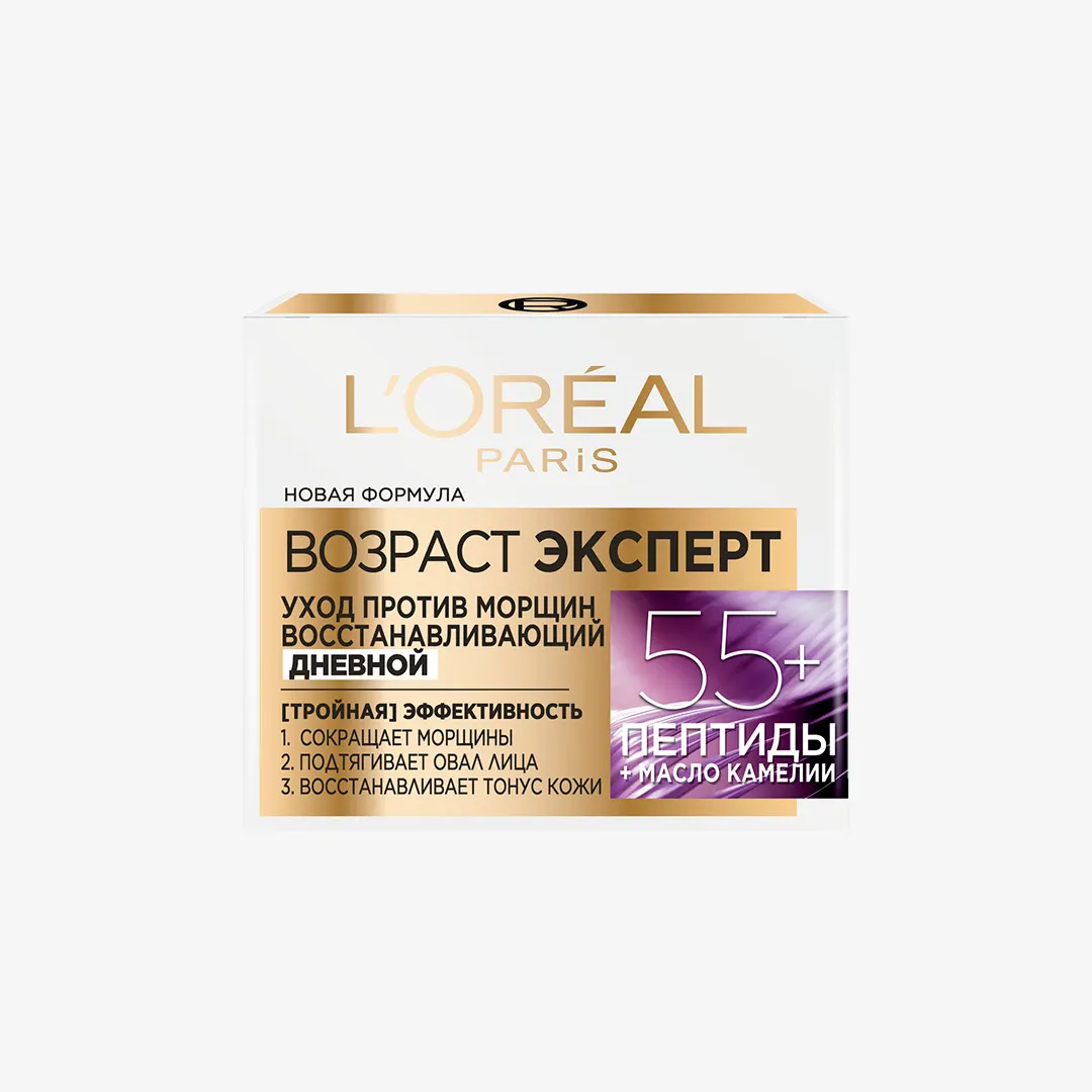 Крем L'Oreal Paris Возраст Эксперт 55+ для лица антивозрастной дневной против морщин 50 мл