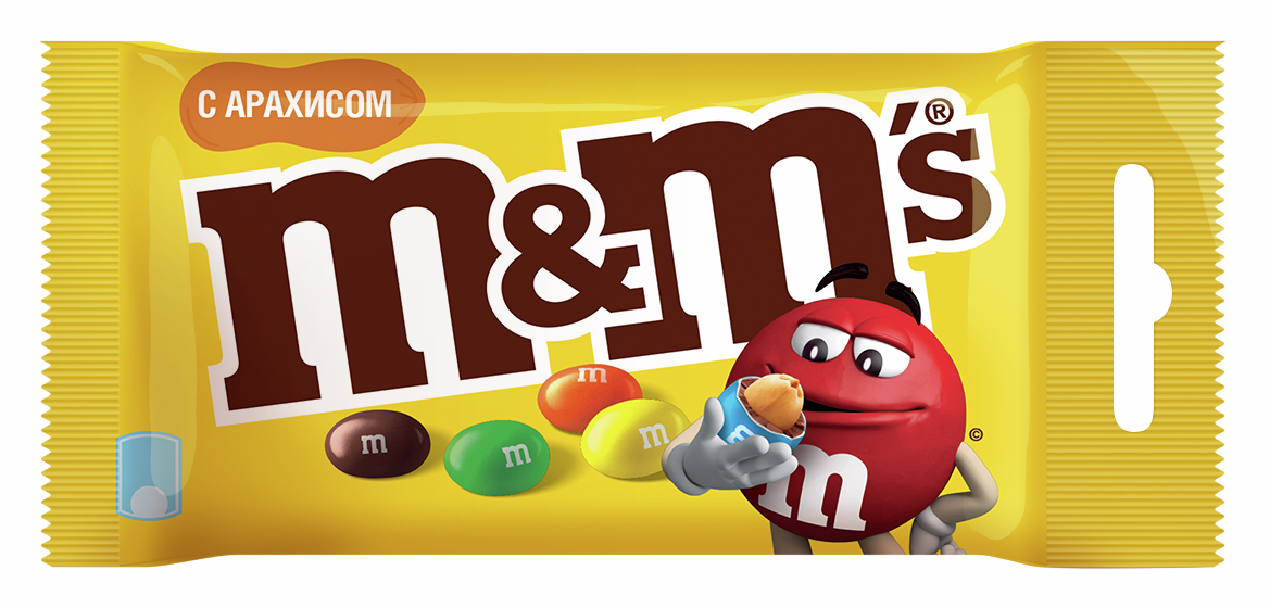 Драже M&M's с арахисом, 45 г