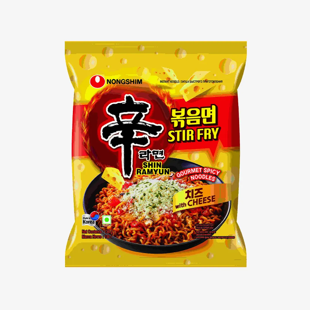 Лапша Nongshim шин жаренная с сыром, 136гр