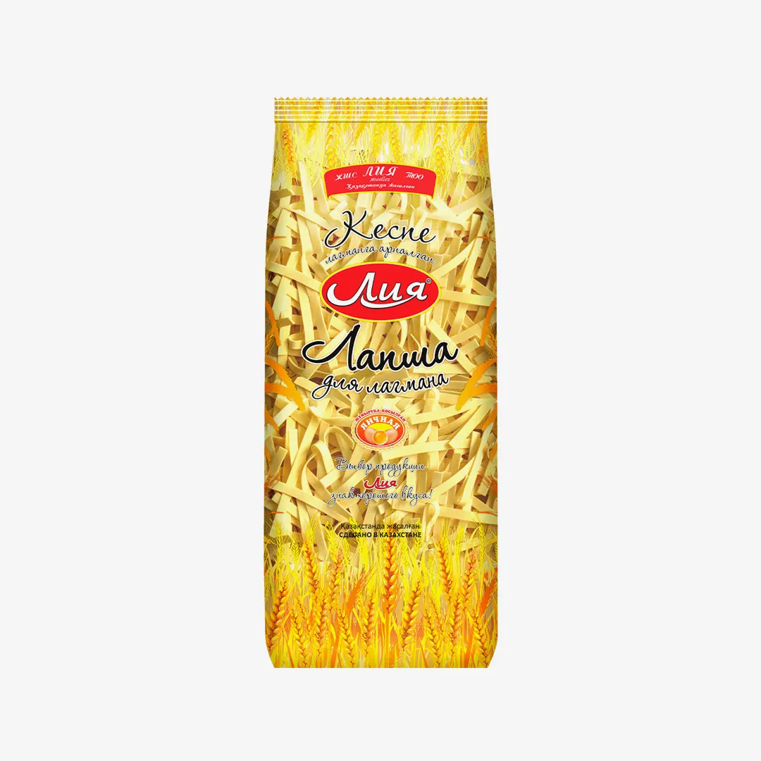 Лапша Лия для лагмана яичная 400 г