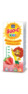 БИО-C KIDS молочный коктейль Клубника 2,5% 200 мл