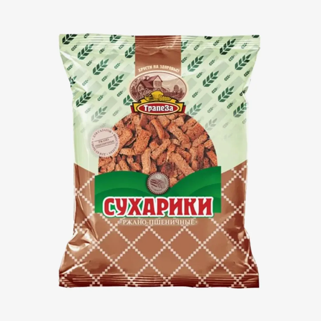 Сухарики Трапеза бульонные ржано-пшеничные, 350 г