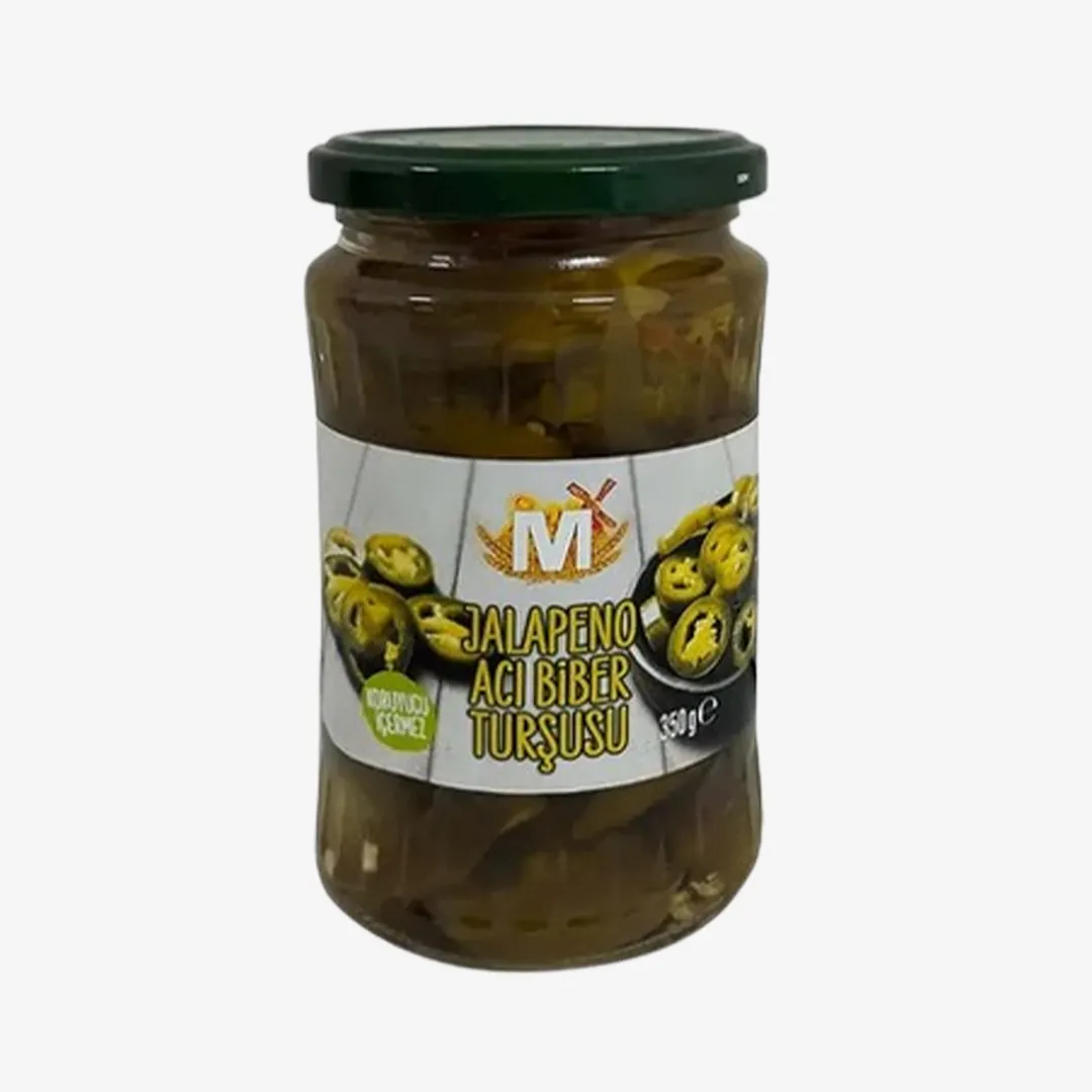 Перец Mi̇gros халапеньо, острый, маринованный, 350 г