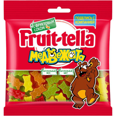 Мармелад Fruit-tella Медвежата с фруктовым соком жевательный 150 г