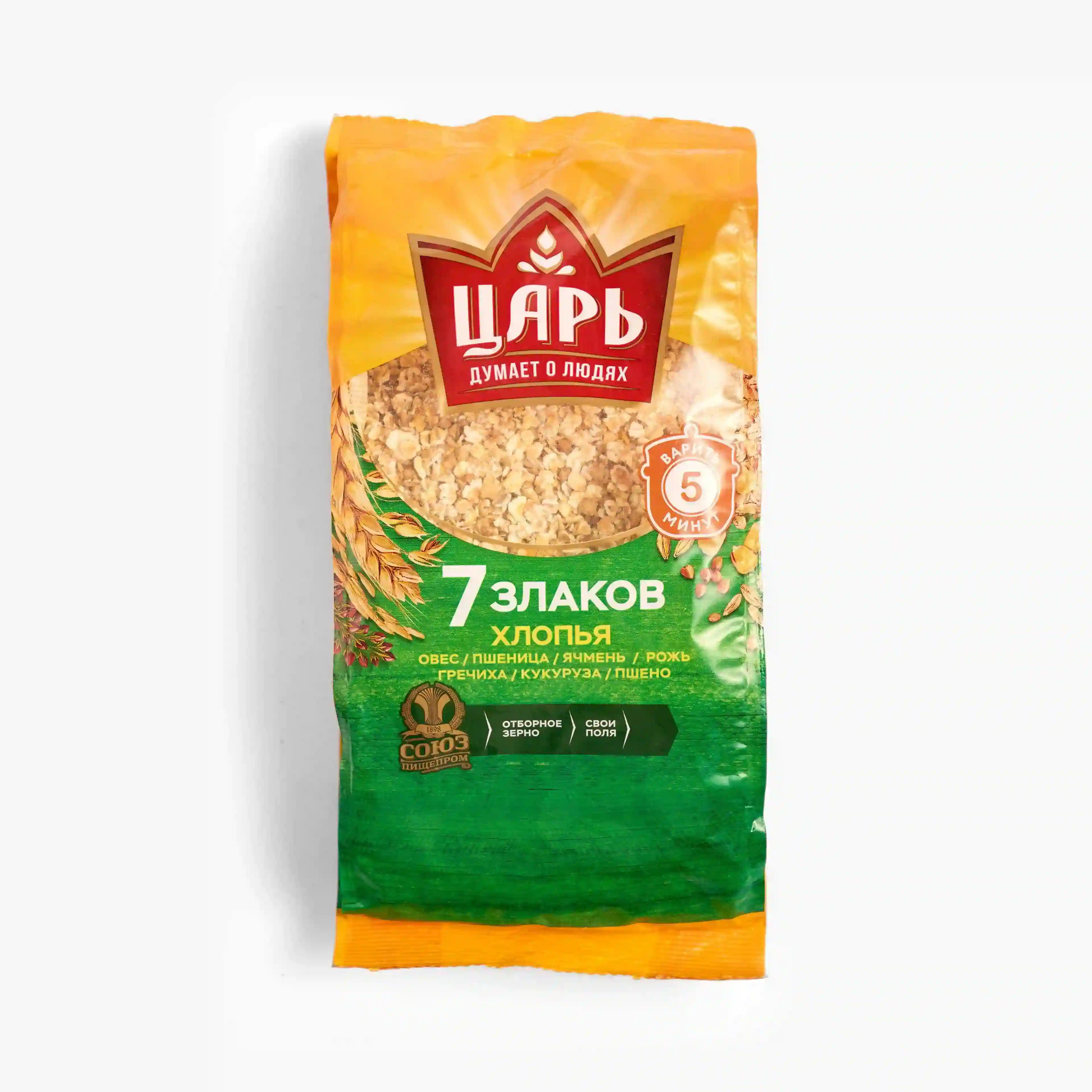 Хлопья Царь 7 злаков м/у, 400 г