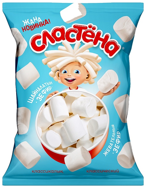 Сластена зефир ваниль 75 г