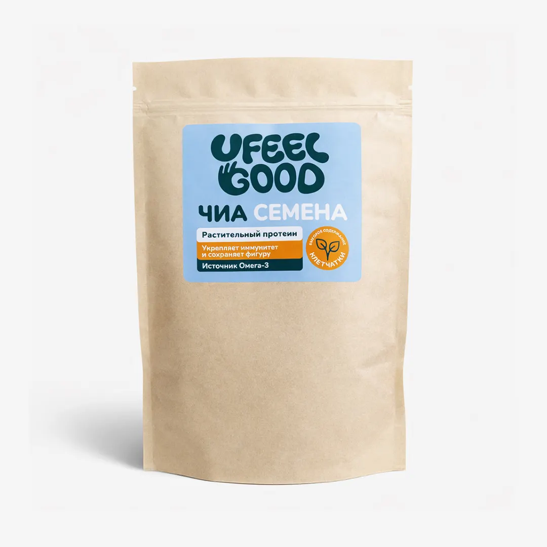 Семена Чиа Ufeelgood натуральные, 200 г
