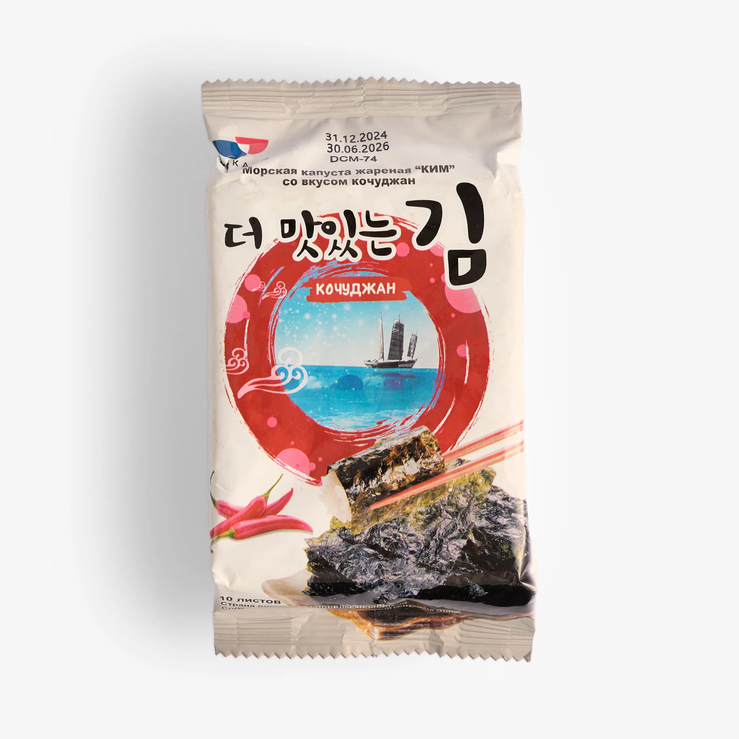 Нори Hokang обжаренные roasted laver kochujan, 5 г