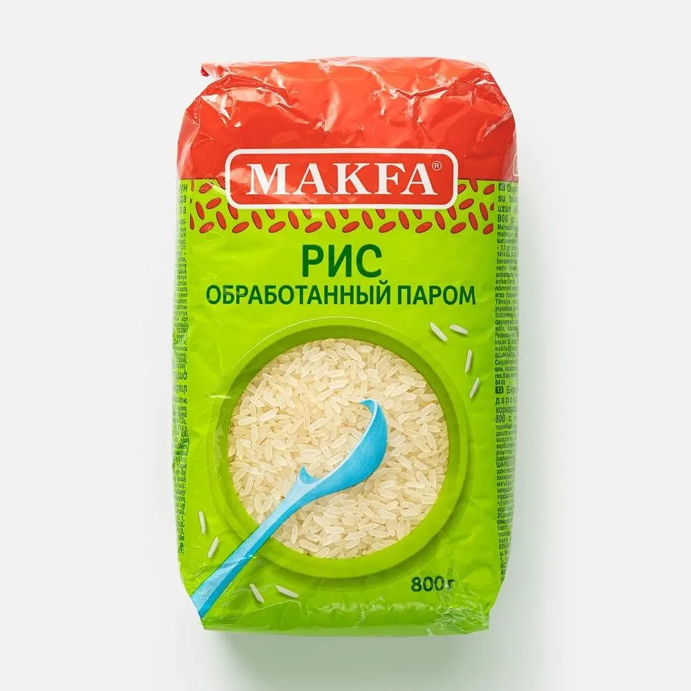 Рис Makfa Длиннозерный обработан паром, 800 г