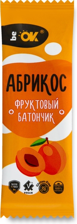 Bio Elite батончик фруктовый Ве Ok абрикос 1 шт