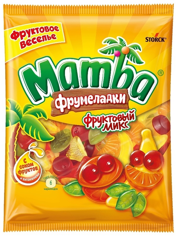 Мармелад Mamba Фрумеладки фруктовый микс жевательный 140 г