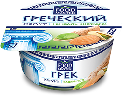 Греческий йогурт Миндаль-Фисташки 7,9% FoodMaster 130 мл