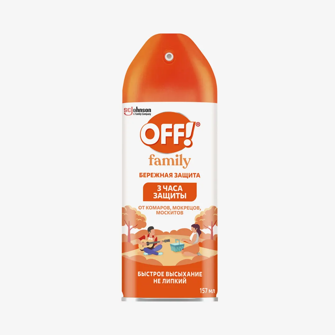 Аэрозоль SCJ Off! Family от комаров 157 мл 