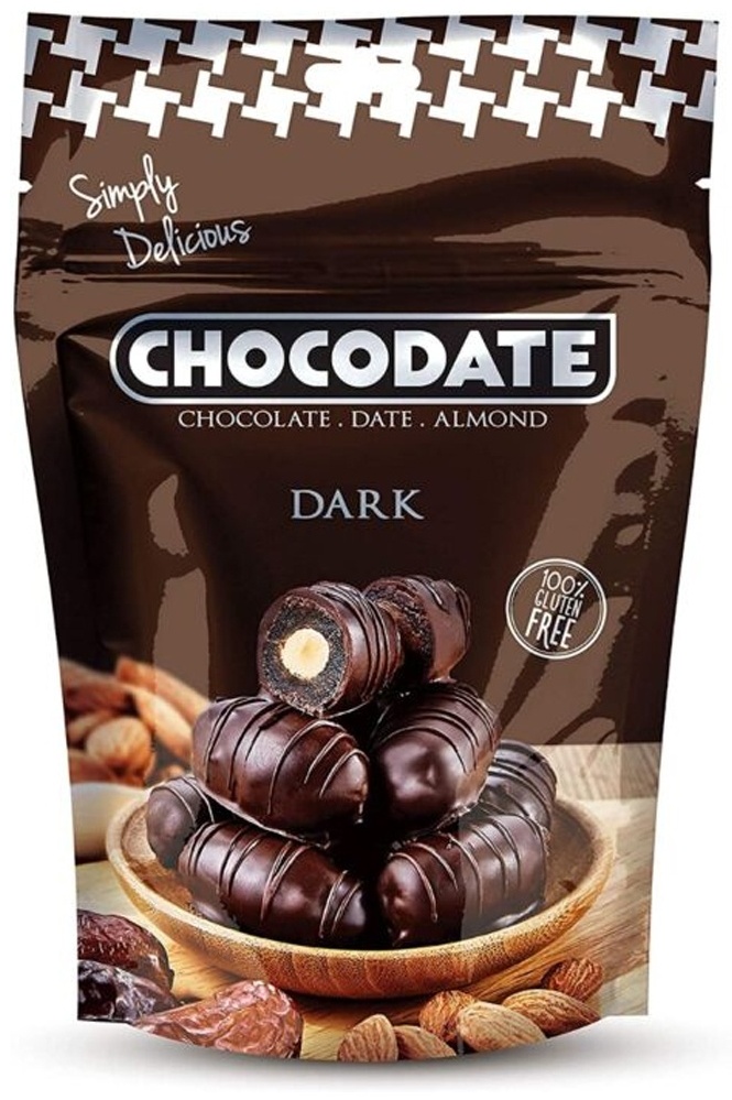 Chocodate финики с миндалём в тёмном шоколаде 100 г