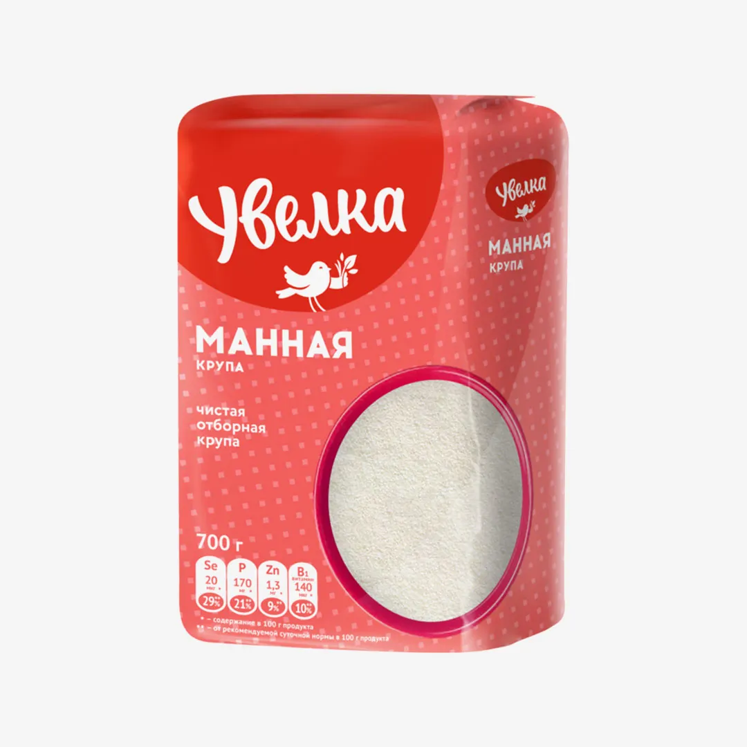 Манная крупа Увелка отборная, 700 г
