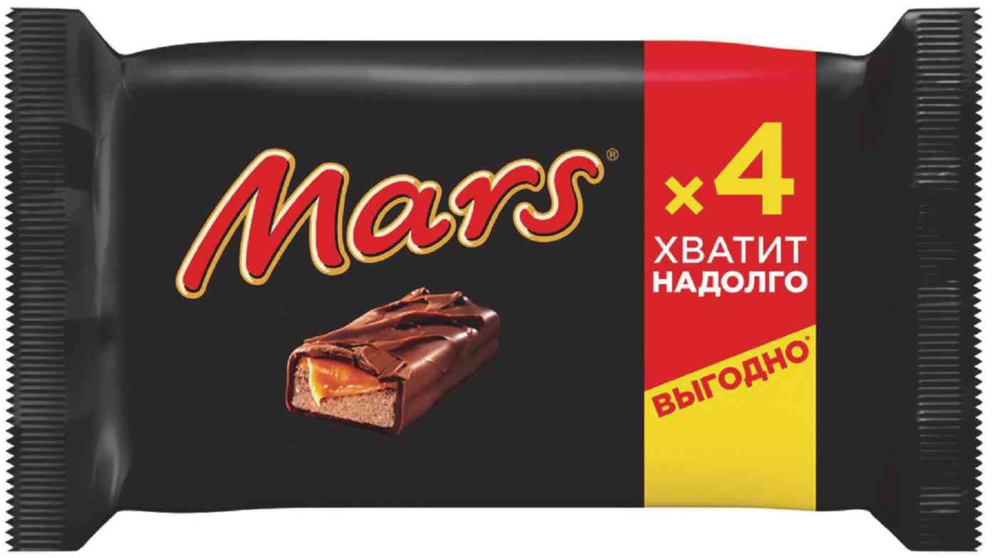 Батончик Mars шоколадный мультипак 4 шT X 40,5 г