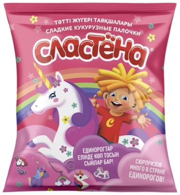 Сластена кукурузные палочки для девочек с игрушкой 120 г