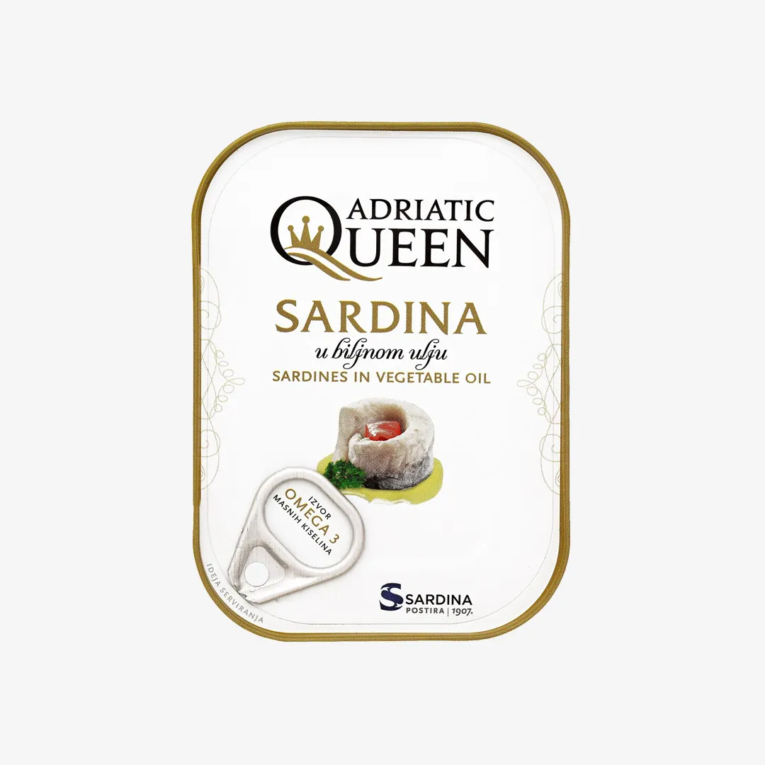 Сардины Adriatic Queen в растительном масле 105 г