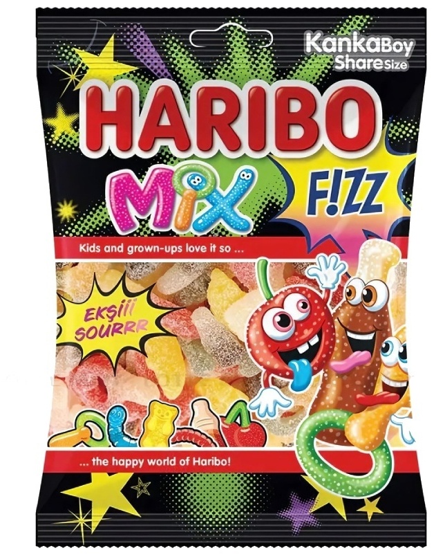 Мармелад Haribo Zourr Mix жевательный, фруктово-ягодный 80 г