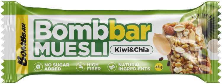 Bomb Bar батончик Muesli киви- чиа 1 шт