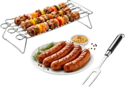 Шашлык, колбаски