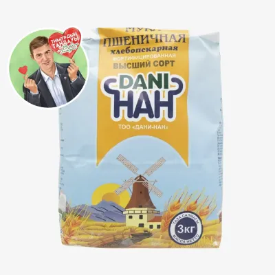Мука Dani Нан высший сорт, 3 кг