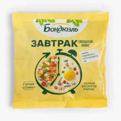 Микс Bonduelle овощной для завтрака с кабачком, 200 г