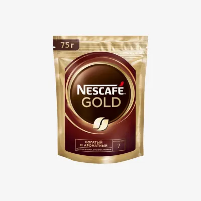 Кофе Nescafe Gold растворимый сублимированный 75 г