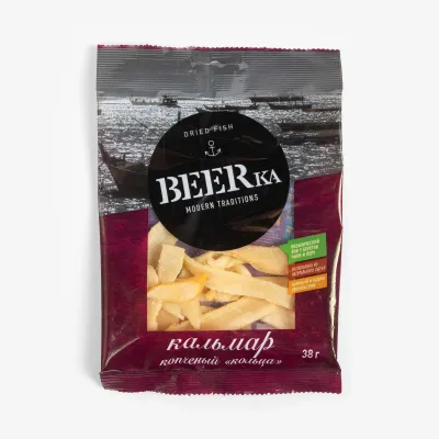 Кальмар Beerka перуанский, филе кольца, 38 г